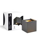 D'Lite Wall Light Nova Black Up & Down 4.9W 480lm - 830 Warm White | IP54 - Adjustable Beam Angle
