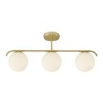 Nordlux Grant  Pendant Glass Brass | Suitable for 3x E14