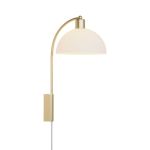 Nordlux Ellen 20 Wall Light Metal and Glass Brass | Suitable for E14