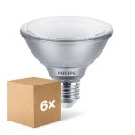 Multipack 6x Philips Master Value LED Bulb Reflector E27 PAR30S 9.5W 760lm 25D - 930 Warm White | Best Colour Rendering - Dimmable - Replaces 75W