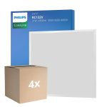 Multipack 4x Philips LED Panel CoreLine RC132V 22/31W 2900-4300lm - 830-835-840 CCT | 60x60cm - UGR <19 - Selectable Wattage 
