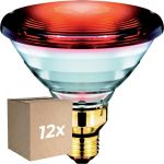 Multipack 12x Philips PAR38 IR 150W E27 230V Red