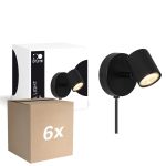 Multipack 6x D'Lite Wall Light Trop Sandy Black | Suitable For 1x GU10