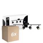 Multipack 6x D'Lite Ceiling Light Trop Sandy Black| Suitable For 4x GU10