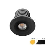 EcoDim Recessed Spot Mini Black 2.5W 155lm 30D - 827 Extra Warm White | 35mm - Cutout 28mm - IP67 - Dimmable