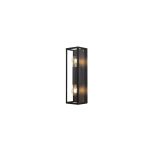 Eglo Wall Light Alamonte 2 Bathroom Steel Black Up & Down | Suitable for 2x E27