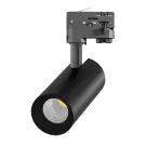 Noxion LED Track Spot 3-Phase Ecowhite Aluminium Black 20W 2060lm 36D - 840 Cool White | UGR <19
