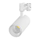 Noxion LED Track Spot 3-Phase Ecowhite Aluminium White 30W 2960lm 36D - 830 Warm White | UGR <19
