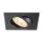 SLV New Tria 68 Spot Aluminium Black Square | Cutout 68mm - Suitable for 1x GU10 
