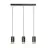 Emibig Pendant Fumiko Steel Black | Suitable for 3x GU10 - Max 10W