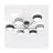 Emibig Ceiling Light Maga Steel Black | Suitable for 6x E14 - Max 10W