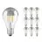 Multipack 10x Ledvance  Classic LED E27 Pear Filament Mirror 6.5W 650lm - 827 Extra Warm White | Replaces 50W