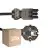 Multipack 25x Noxion GST-Compatible Supply Cable - Female + Schuko Europlug - Black 5m - 3 pole 0.75mm2