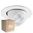 Multipack 6x Noxion LED Spot Forza V2 Aluminium White 28/32/36/40W - 3300/3700/4100/4500lm 36D - 930-940-957 CCT | 160mm - Cutout 145mm - Best Colour Rendering