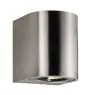 Nordlux Canto 2 Wall Light Stainless Steel Up & Down - 10.6W 500lm - 830 Warm White | IP44