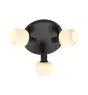 Nordlux Milford Ceiling Light Glass Mini 3-Rondel Black | Suitable for 3x E14