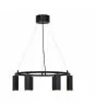 Nordlux Vico Pendant Aluminium and Metal Black | 534mm - Suitable for 6x GU10
