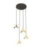 Emibig Pendant Elit Steel Gold | Suitable for 4x GX53 - Max 10W