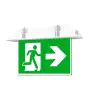 Noxion LED Emergency Sign | Recessed | 1W 20lm - 860 Daylight | 30m Viewing Distance - Emergency 3H - Autotest - Incl. 4 Directions