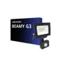 Noxion LED Floodlight Beamy G3.1 Black 20W 2200lm 100D - 830 Warm White | IP44 - Motion and Light Sensor - Symmetrical 
