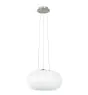 Eglo Pendant Optica Steel Satin Nickel | Suitable for 2x E27