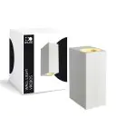 D'Lite Wall Light Vrebos White Up & Down | IP56 - Suitable For 2x GU10