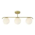 Nordlux Grant  Pendant Glass Brass | Suitable for 3x E14