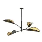 Emibig Ceiling Light Lotus Steel Black | Suitable for 4x E14 - Max 10W