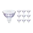 Multipack 10x Philips Master Value LED Spot GU5.3 MR16 5.8W 450lm 60D - 927 Extra Warm White | Best Colour Rendering - Dimmable - Replaces 35W