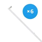 Multipack 6x Bright Choice LED Batten Click T8 | Suitable for 150cm LED Tube 