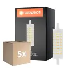 Multipack 5x Ledvance  Performance LED R7s Double Ended 118mm Clear 15W 2000lm - 827 Extra Warm White |  Replaces 125W