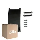Multipack 50x Strain Relief Junctionbox with Terminal block - Black - 3 pole (For Noxion)