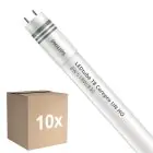 Multipack 10x Philips LED Tube T8 CorePro (UN) High Output 8W 850lm - 830 Warm White | 60cm - Replaces 18W
