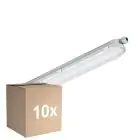 Multipack 10x Philips LED Waterproof Batten Coreline 25W 4000lm - 840 Cool White | 60cm - Replaces 2x18W