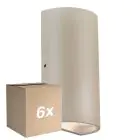 Multipack 6x Nordlux Rold Wall Light Metal Brown Up & Down 10.5W 350lm - 830 Warm White