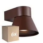 Multipack 6x Nordlux Kyklop Cone Wall Light Aluminium Rusty | Suitable for GU10