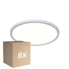 Multipack 6x Nordlux LED Ceiling Light Oja 29 White 15W 1700lm - 830-840 CCT | IP54 - Dimmable