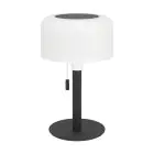 Eglo Table Lamp Montapalma Solar Steel Black 2W 190lm - 830 Warm White | IP54 - Dimmable - USB-C