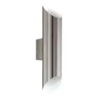 Eglo Wall Light Agolada Outdoor Stainless Steel Grey Up & Down 7.4W 660lm - 830 Warm White