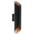 Eglo Wall Light Agolada Outdoor Galvanized Steel Black Copper Up & Down 7.4W 660lm - 830 Warm White