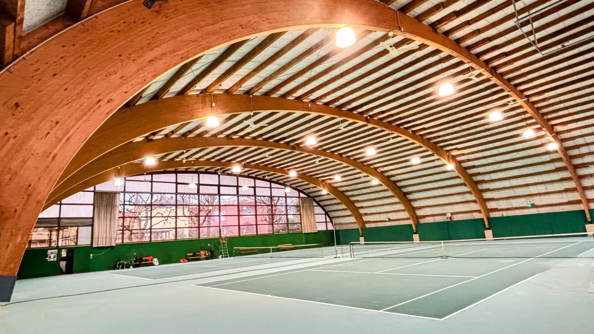 Indoor tennis court
